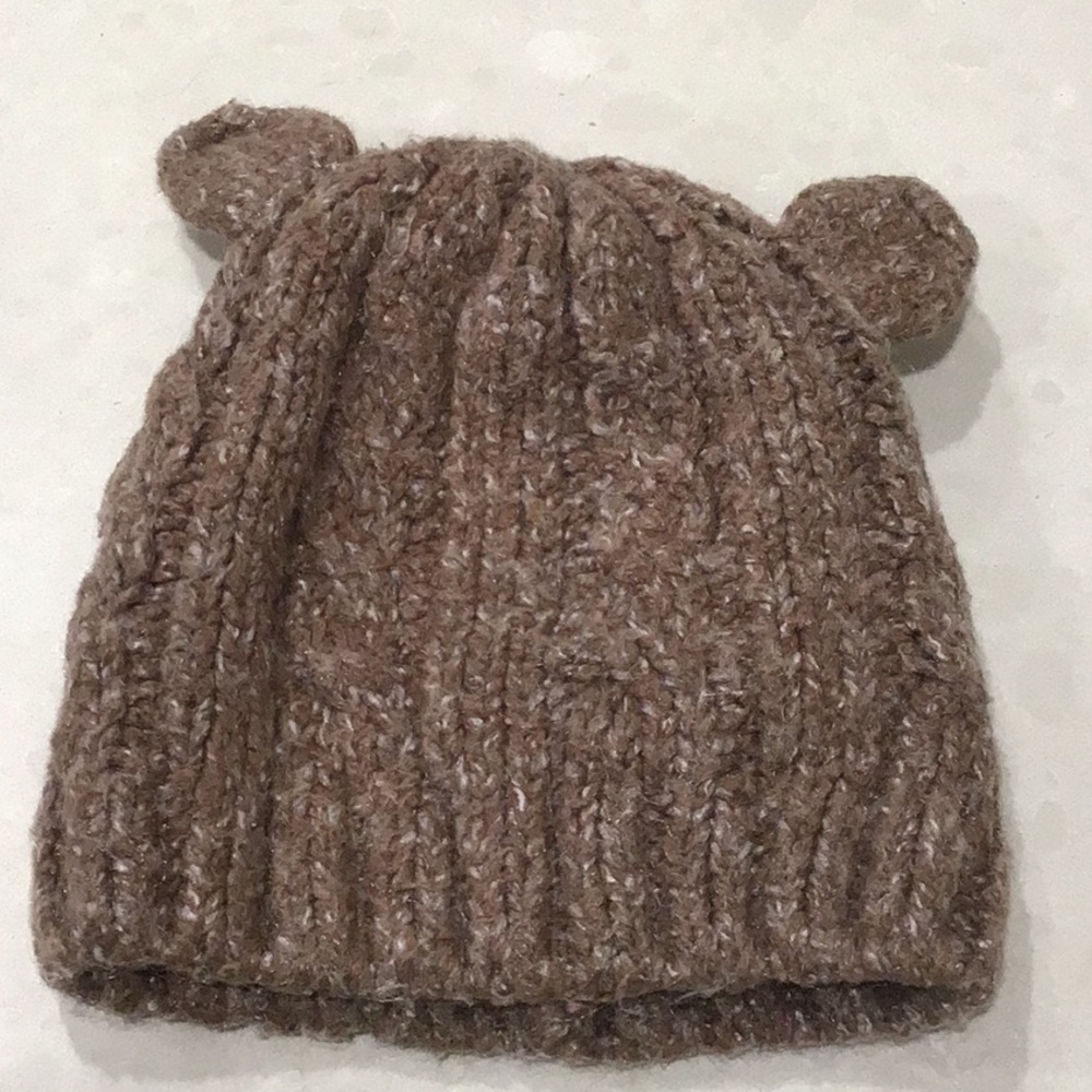 Old Navy Brown Knit Bear Ear Hat